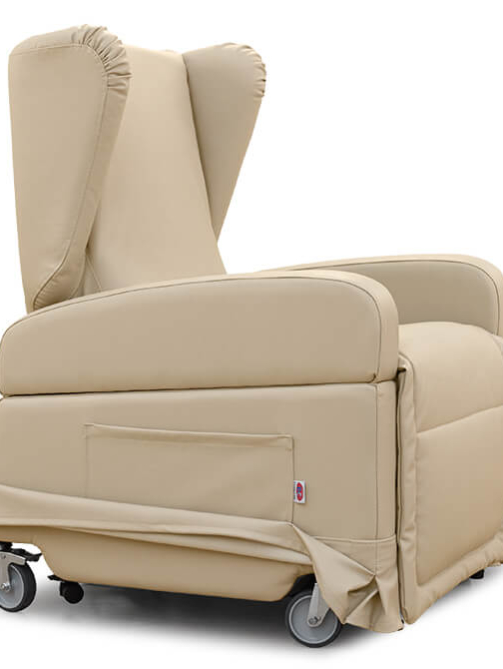 Poltrona relax Genova profondità seduta regolabile da 44 a 50 cm  motorizzata elettrica lift 2 motori 4 ruote larghessa max 70 cm IVA  Applicata 22% Colore 20 - Beige